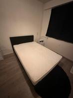 Boxspring Riga 140x200 - Tweepersoonsbed (leen bakker), Huis en Inrichting, Slaapkamer | Boxsprings, Ophalen, Gebruikt, Zwart