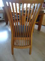 Te koop: Vintage bijzondere spijlen stoelen, Huis en Inrichting, Stoelen, Vijf, Zes of meer stoelen, Blauw, Gebruikt, Hout