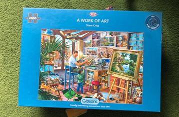 Gibsons Puzzel - A Work of Art - 2000 Stukjes beschikbaar voor biedingen