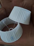 Riviera maison 2 linnen lampenkappen, Blauw, Rond, Ophalen of Verzenden, Zo goed als nieuw