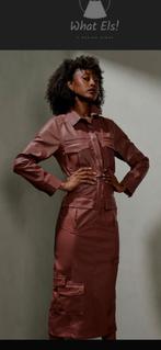 Prachtige Nieuwe PU Maxi Jurk - Maat M, Kleding | Dames, Jurken, Maat 38/40 (M), Zwart, Nieuw, Ophalen of Verzenden