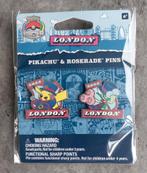 Pokémon Center London 2022 Pin Set Pikachu & Roserade, Nieuw, Foil, Ophalen of Verzenden