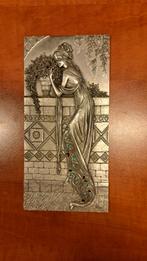 Art Nouveau Wandplaquette Les Étains du Prince, Antiek en Kunst, Antiek | Tin, Ophalen of Verzenden