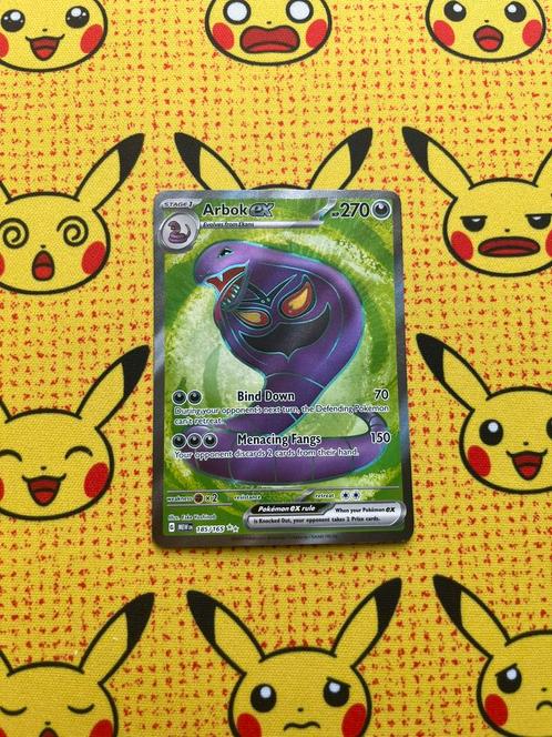 Arbok Ex 185/165, Hobby en Vrije tijd, Verzamelkaartspellen | Pokémon, Zo goed als nieuw, Losse kaart, Foil, Verzenden