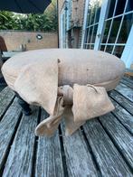 Antiek krukje voetenbankje, Antiek en Kunst, Curiosa en Brocante, Ophalen of Verzenden