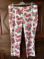 Broek, damesbroek rood-roze rozen; 44; Infinity Woman, Maat 42/44 (L), Ophalen of Verzenden, Zo goed als nieuw, Lang