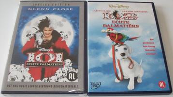 Dvd *** 101 + 102 ECHTE DALMATIËRS *** Disney Deel 1 + 2 beschikbaar voor biedingen