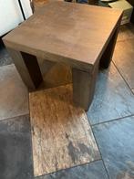 3 Eikenhouten Bijzettafels - Stapelbaar!, 45 tot 60 cm, Modern/ normaal, Vierkant, Zo goed als nieuw