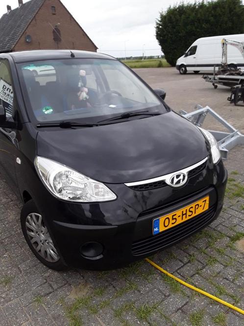 Hyundai i10 1.25 I 5DR AUT 2009 Zwart, Auto's, Hyundai, Particulier, i10, ABS, Airbags, Alarm, Centrale vergrendeling, Elektrische buitenspiegels