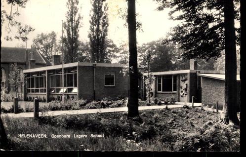 Helenaveen (N.B.), Openbare Lagere School, 1968, gelopen, Verzamelen, Ansichtkaarten | Nederland, Gelopen, Noord-Brabant, 1960 tot 1980