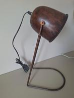Lamp bruin roesteffect nieuw, Huis en Inrichting, Lampen | Tafellampen, Ophalen of Verzenden, Nieuw, Metaal, Minder dan 50 cm