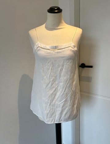 ZGAN creme wit Mango top mouwloos XS 34 cami topje shirt  beschikbaar voor biedingen