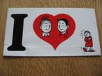 Vintage Sticker I Love Suske & Wiske Schanulleke, Verzamelen, Nieuw, Ophalen, Strip of Tekenfilm