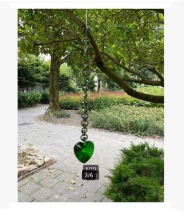 Raamhanger groen 4 cm, harthangers 23 cm totaal (in doos) beschikbaar voor biedingen