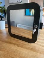Medicijnkastje met spiegel - Antraciet - Gunnern Ikea, Ophalen, Minder dan 50 cm, Vierkant, Zo goed als nieuw