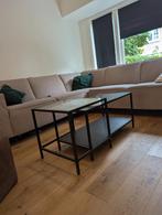 Mooie zwart glazen salontafel, Ophalen, 100 tot 150 cm, 50 tot 100 cm, Zo goed als nieuw