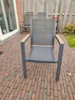 8 Stapelstoelen voor de tuin, Tuin en Terras, Ophalen of Verzenden, Gebruikt, Aluminium, Stapelbaar