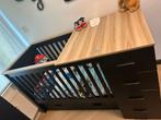 Baby bed inclusief commode met lades., Kinderen en Baby's, Kinderkamer | Bedden, Ophalen of Verzenden, 70 tot 85 cm