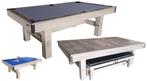 Pooltafel / TT TopTable Dinner Wood, met banken set, Ophalen of Verzenden, Nieuw, Pooltafel