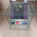 Glazen bijzettafel met 3 schappen, Huis en Inrichting, Tafels | Bijzettafels, Ophalen, Minder dan 45 cm, Minder dan 55 cm, Gebruikt