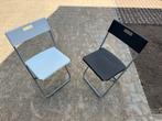 6x IKEA Gunde Klapstoel - Wit & Zwart, Huis en Inrichting, Ophalen, Gebruikt, Wit, Metaal