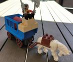 Duplo Koets met Paard en Ridder / Rover, Ophalen of Verzenden, Gebruikt, Complete set, Duplo