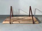 Wandplank steigerhout en rood koperen beugels, Ophalen of Verzenden, Zo goed als nieuw