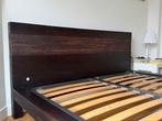 Ethinic bed dark wood Maison du Monde (with slatted bed), Huis en Inrichting, Ophalen, Gebruikt, Bruin, Tweepersoons