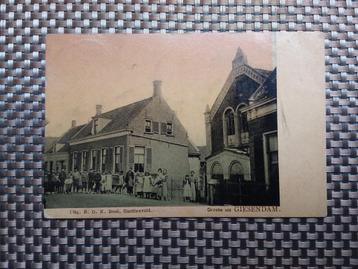 Oude ansichtkaart Giesendam 1907 beschikbaar voor biedingen