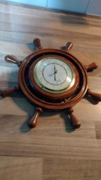Welt maritime stuurwiel barometer, Ophalen, Gebruikt, Motorboot of Zeilboot, Gebruiksvoorwerp