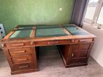 Klassiek Engels Bureau met Lederen Blad, Antiek en Kunst, Ophalen