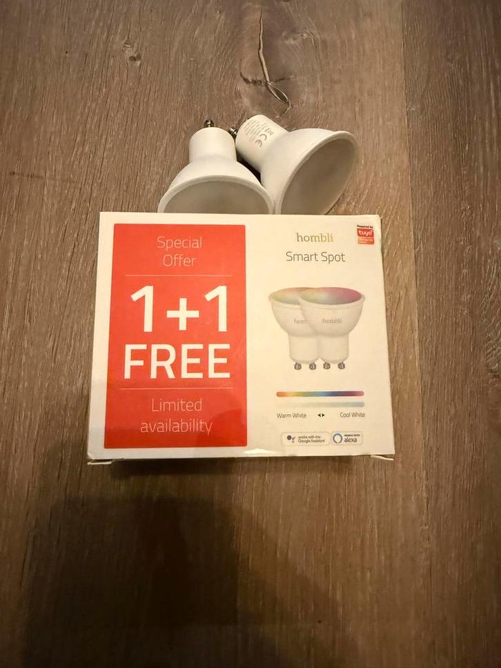 4x Hombli Smart Spot WiFi - Geen Hub Nodig!, Huis en Inrichting, Lampen | Losse lampen, Nieuw, Led-lamp, Minder dan 30 watt, Overige fittingen