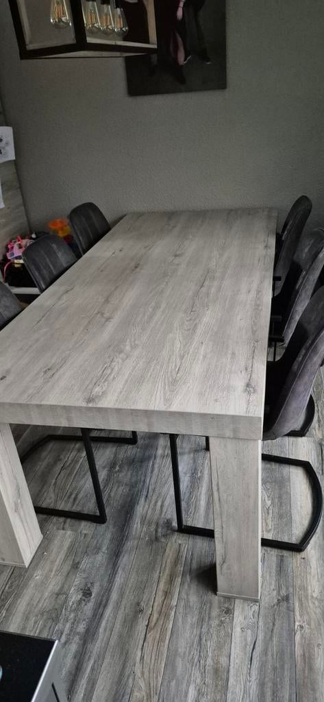 6 persoons eettafel + Salontafel (Zo goed als nieuw), Huis en Inrichting, Tafels | Eettafels, Ophalen, 100 tot 150 cm, 200 cm of meer