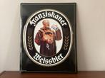 Franziskaner Weissbier promotiebord. Metaal, made in Germany, Ophalen of Verzenden, Zo goed als nieuw, Reclamebord