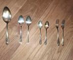 Vintage zilver of verzilverd Bestekset - Lepels & Vorken, Antiek en Kunst, Ophalen