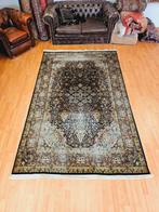 OPRUIMACTIE! Perzisch Handgeknoopt Kashmir Tapijt. Zijde!, Huis en Inrichting, Stoffering | Tapijten en Kleden, Blauw, Perzisch