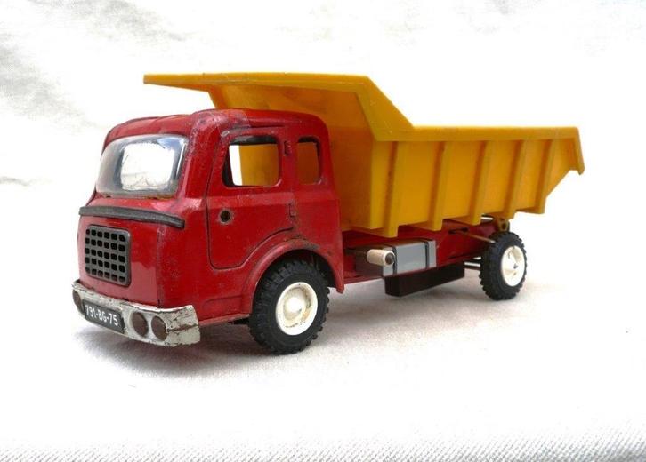 Joustra France 1958 Berliet GAK kiepwagen 1/20 blik., Antiek en Kunst, Antiek | Speelgoed, Ophalen of Verzenden
