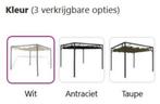 Tuinpaviljoen paviljoen tuinprieel metaal 3x3 GRATIS BEZORGD, Verzenden, Minder dan 4 meter, Nieuw, Paviljoen