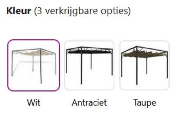 Tuinpaviljoen paviljoen tuinprieel metaal 3x3 GRATIS BEZORGD, Tuin en Terras, Partytenten, Nieuw, Paviljoen, 2 meter of meer, Minder dan 5 meter