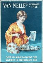antieke reclamekaart prijslijst Van Nelle thee litho R’dam, Ophalen of Verzenden, Gebruikt, Overige typen
