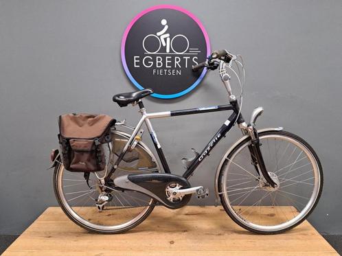 Gazelle Medeo City Heren Blauw/ Grijs 57cm L 2010, Fietsen en Brommers, Fietsen | Heren | Herenfietsen, Gebruikt, Gazelle, 57 tot 61 cm
