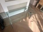 Leolux glazen salontafel, Gebruikt, 100 tot 150 cm, 50 tot 100 cm, Glas