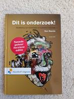 B. Baarda - Dit is onderzoek!, Ophalen of Verzenden, Zo goed als nieuw, HBO