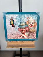 Clowns Schilderij - Moninet, Antiek en Kunst, Kunst | Schilderijen | Klassiek, Ophalen