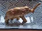 Zwaar koperen beeldje. Olifant. Miniatuur olifant., Antiek en Kunst, Ophalen of Verzenden, Koper