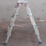 Aluminium dubbele trap 2x4 treden Favorit, Ophalen, Gebruikt, Trap, Minder dan 2 meter