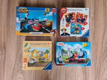 Set kinderpuzzels Brandweerman Sam en Thomas de Trein beschikbaar voor biedingen