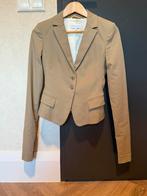 Blazer Patrizia Pepe maat 36 taupe en zwart, Kleding | Dames, Jasjes, Kostuums en Pakken, Verzenden, Zo goed als nieuw, Maat 36 (S)
