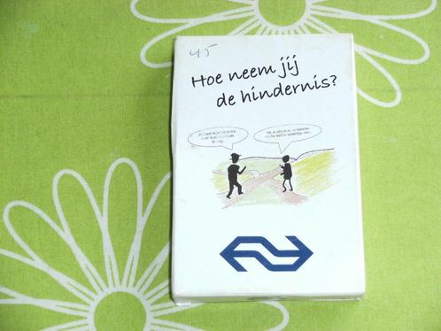 Kwartet Nederlandse Spoorwegen - hoe neem jij de hindernis?, Verzamelen, Speelkaarten, Jokers en Kwartetten, Zo goed als nieuw