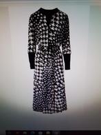 LEUKE VLOTTE *K-DESSIGN* PIED DE POULE DESSIN JURK Z.G.A.N., Kleding | Dames, Jurken, Maat 38/40 (M), K-DESIGN, Zwart, Ophalen of Verzenden